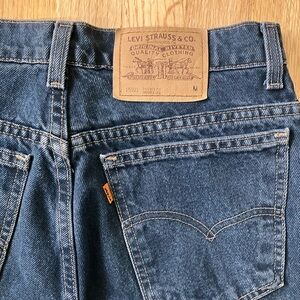Vintage Levi’s 912  Blue Jeans Women’s 12 M Tapered Fit Orange Tab